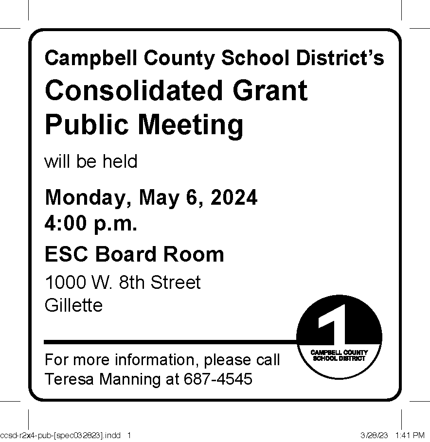 Consolidated Grant Public Meeting